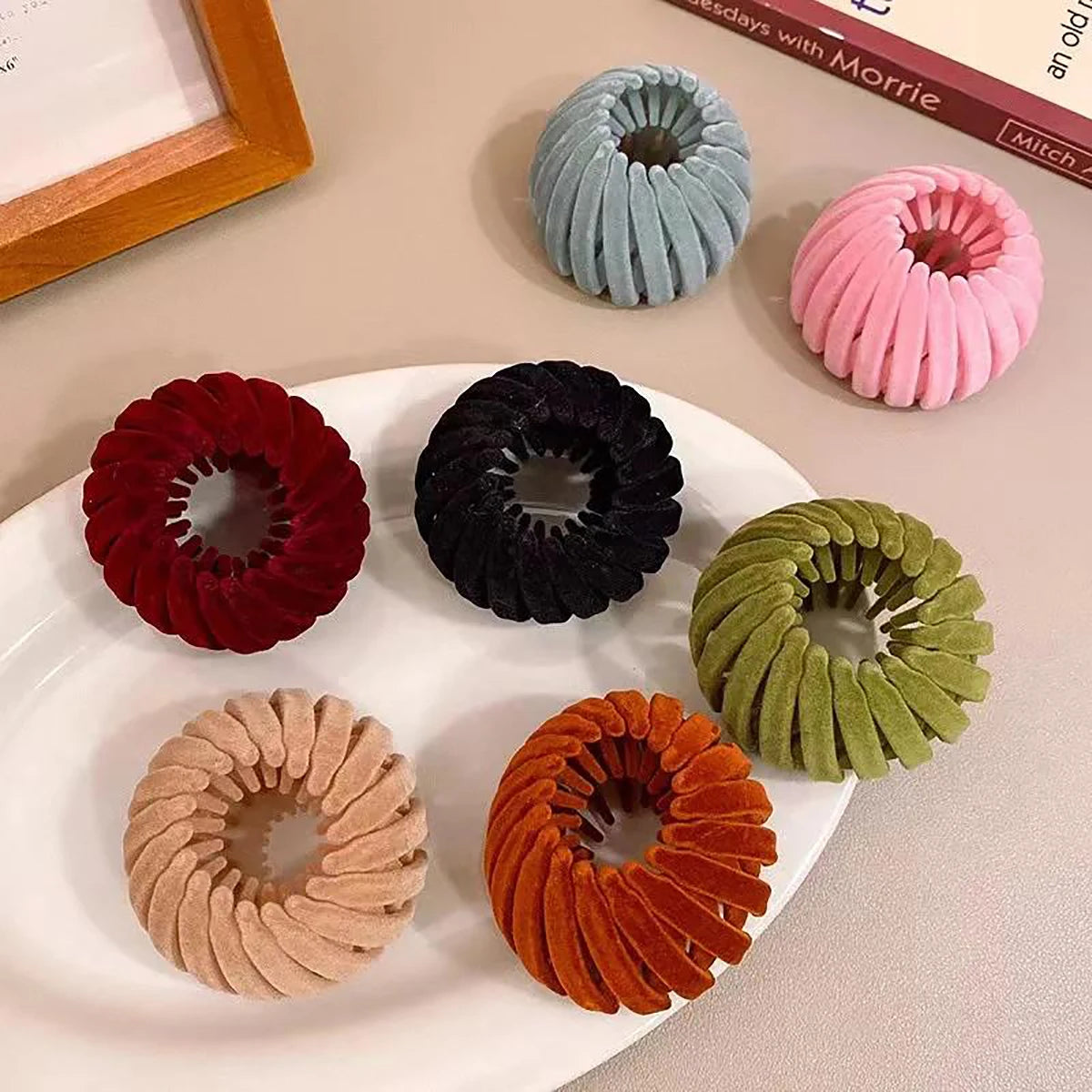 Elevate Your Hairstyle with Our Trendy Bird Nest Ponytail Hair Rings - The Ultimate Lazy Braider Tool for Effortless Elegance!